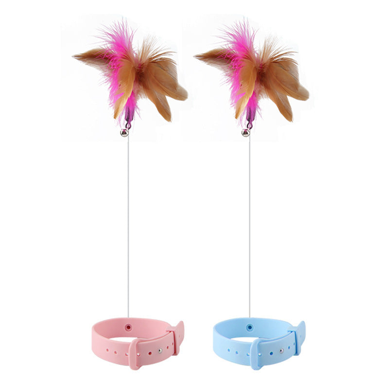 Cat Feather Collar toy