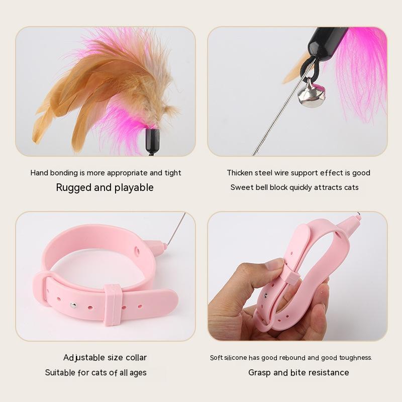 Cat Feather Collar toy