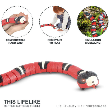 Smart Sensing Automatic Eletronic Snake Toy For Pet