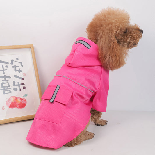 Reflective Waterproof Dog Raincoat