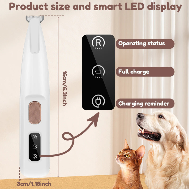 LED Light Pet Paw Trimmer & Grooming Clippers