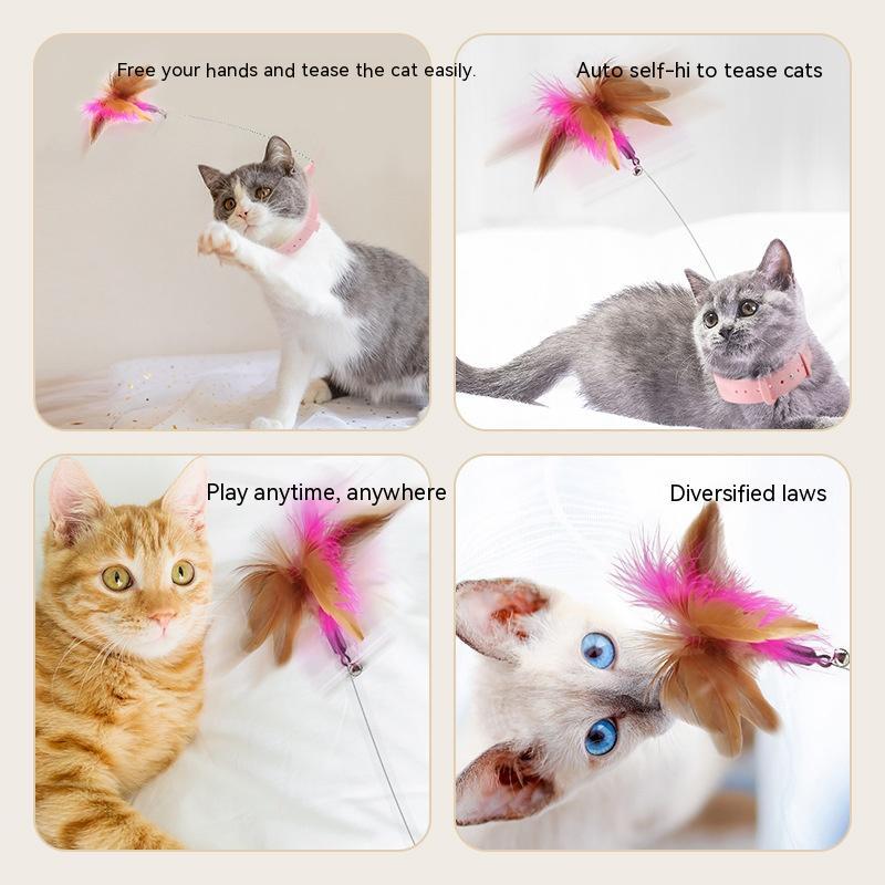 Cat Feather Collar toy